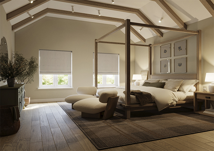 Laura Ashley Swanson, Natural - Twist&Fit Roman Blind - Image 7